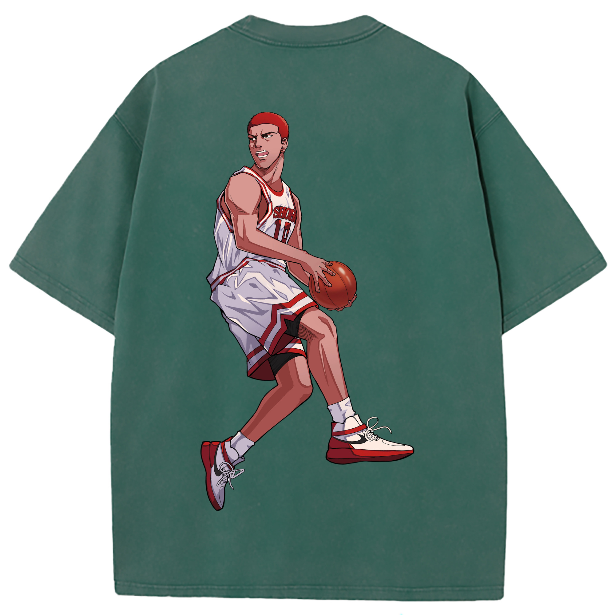 （画像用） SLAM DUNK／スラムダンク 綿100% ヴィンテージ風 半袖Tシャツ（背面プリント）
